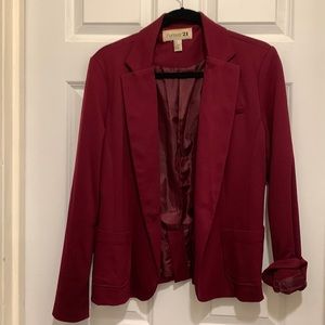 Forever 21 Red Blazer stretch material